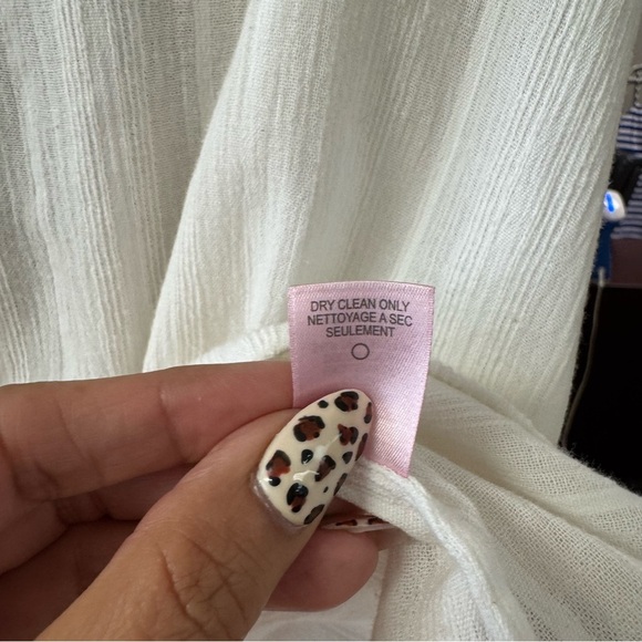 Calypso St. Barth Sequined Crochet Blouse Top Size Lg White Gray Boho Boxy Work - Picture 9 of 11